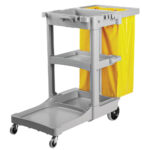Boardwalk Three Shelf Janitor Cart