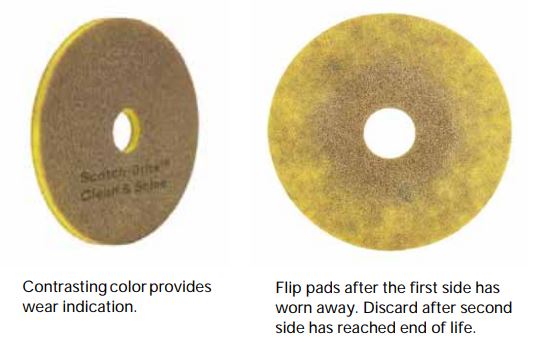 3M Scotch-Brite Clean & Shine Floor Pads – 5/Case