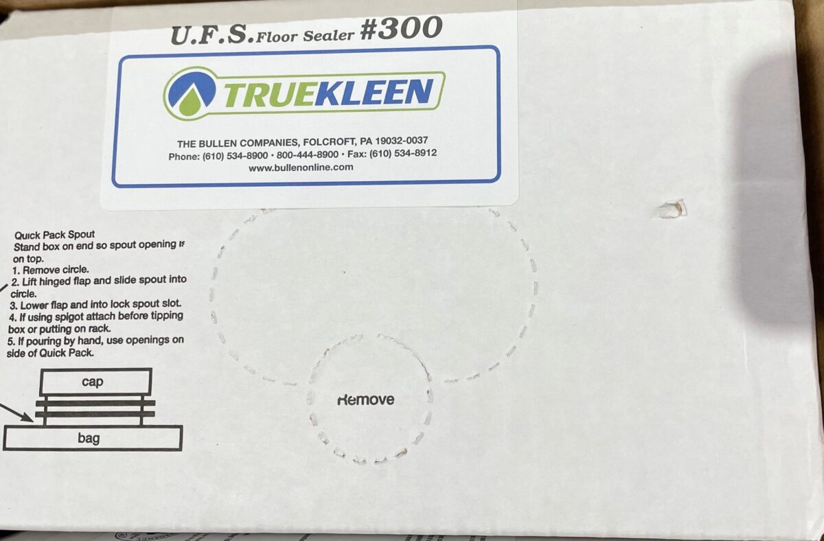 Truekleen UFS Floor Sealer – 2.5 Gallon Bib – 2/Case