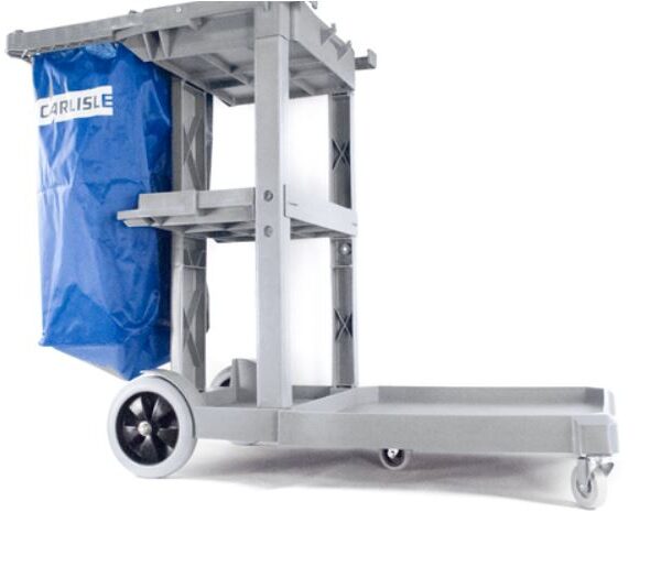 Long Platform Janitorial Cart – Gray