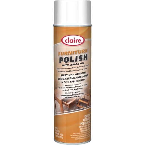 Claire Premium Furniture Polish – 20oz Can – 12 Cans/Case