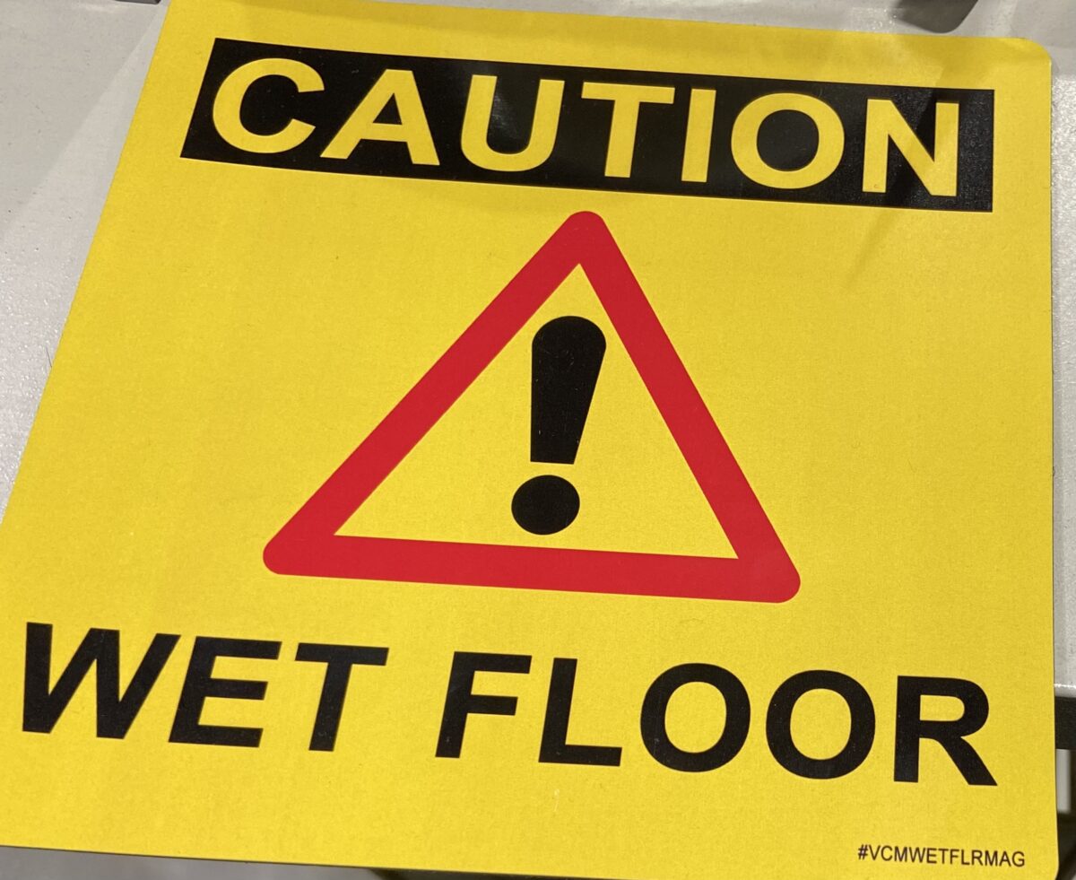 Caution Wet Floor Magnet