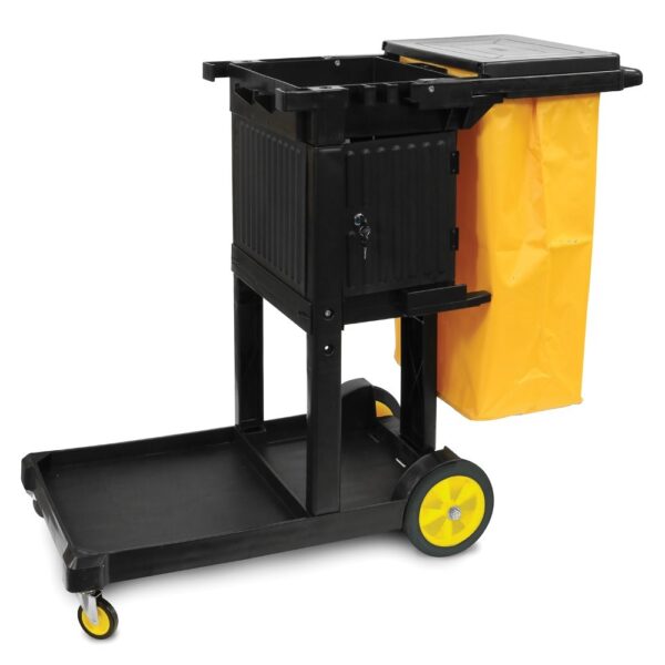 MaxiRough Janitor Cart with Locking Cabinet