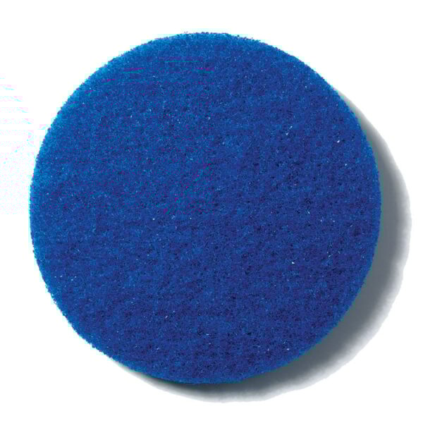 7.8" Blue Cleaning Pads for MotorScrubber - 5/Case