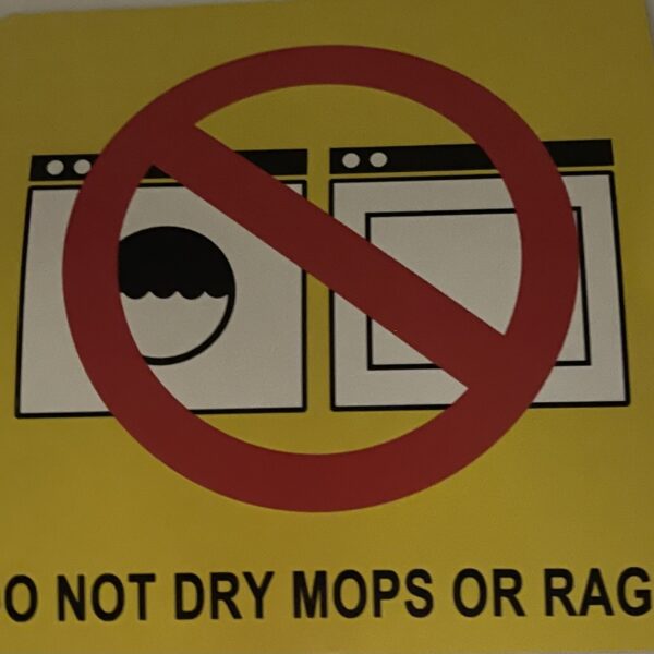 Do Not Dry Mops Or Rags Magnet