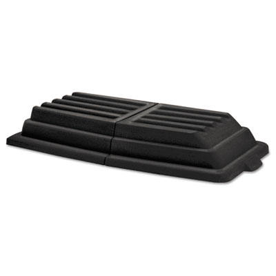 Rubbermaid Hinged Dome Tilt Truck Lid - Black