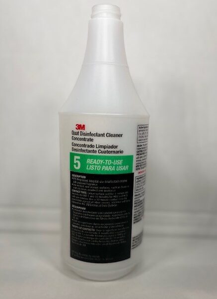 3M Twist ‘n Fill #5 Quat Disinfectant Silk Screen Bottle