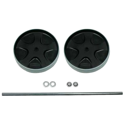 8″ Rear Wheel & Axle Assembly for Rubbermaid Janitor Carts