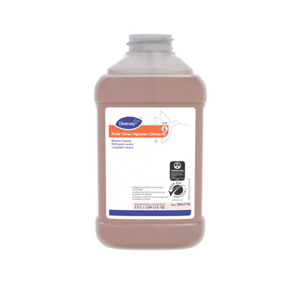 Diversey Stride Citrus HC Neutral Cleaner – J-Fill – 2 x 2.5L/Case