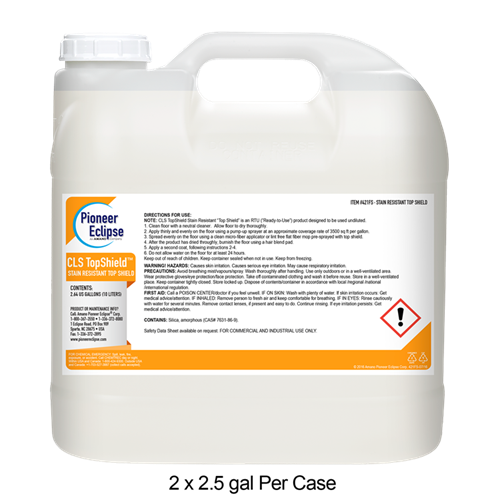 TopShield™ Floor Protector for Concrete and Terrazzo – 2.5 Gallon/Bottle – 2 Bottles/Case