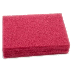 12″ x 18″ Red Cleaning Floor Pad – Each