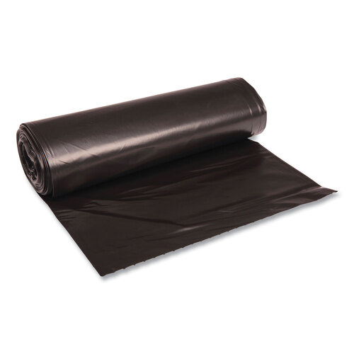 38″ x 58″ Black Low Density Can Liners – 0.00125 Mil – 10/Roll – 10 Rolls/Case