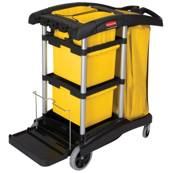Rubbermaid Microfiber High-Capacity Janitor Cart