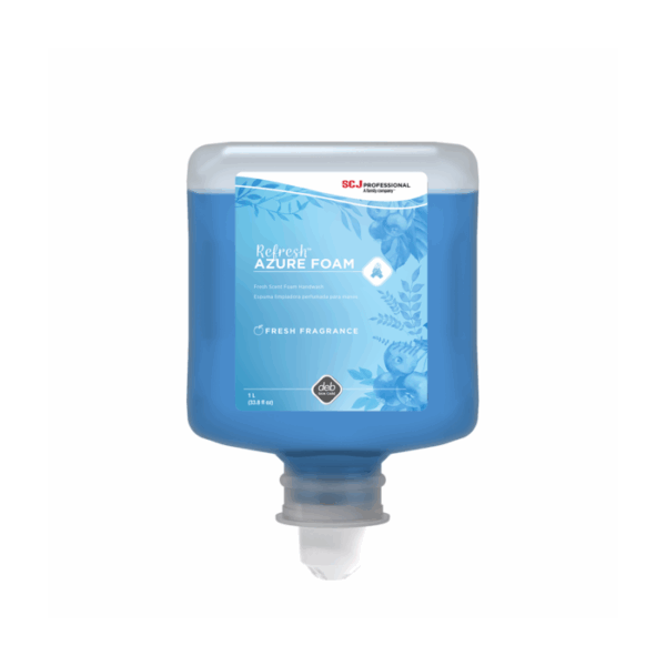Deb Refresh Azure Foam Hand Cleaner – 1L Bottle – 6 Bottles/Case