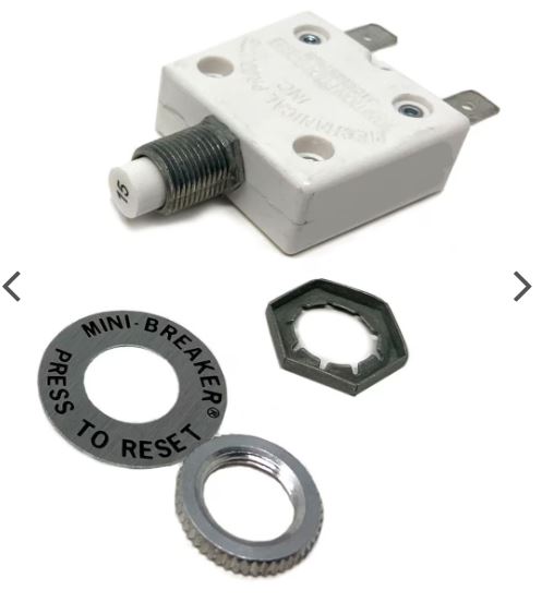 Push Button Circuit Breaker 15 AMP