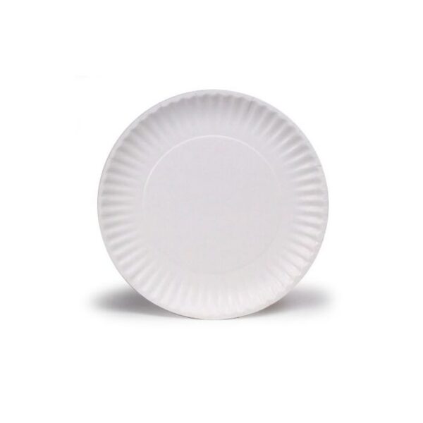 6″ Uncoated Paper Plate – 1,000/Case