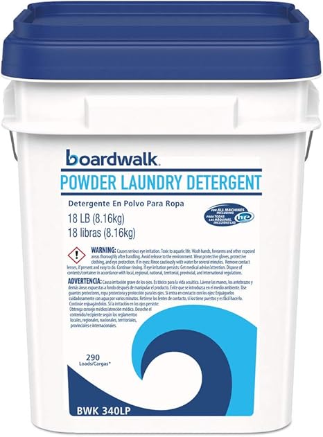 BWK340LP Boardwalk Low Foam Laundry Detergent Powder, 18 lb Pail