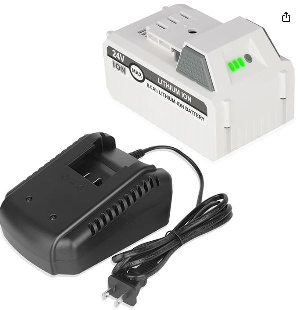 CHARGER Replacement Battery & Charger For Sun Joe Pressure Washer