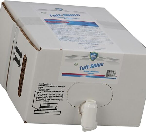Ultra Shield Tuff-Shine Cleaning & Maintenance Emulsion Wax – 2.5 Gallon Bib