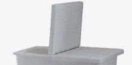 16 bushel poly hinged lid for bulk cart