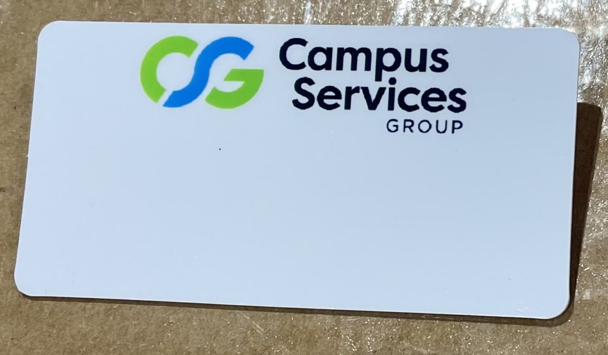 Campus Services Plastic Name Badges, 25/pack