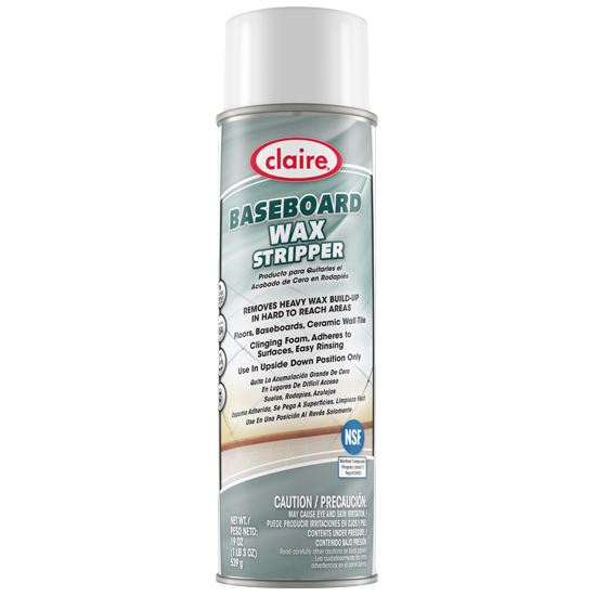 Claire Foam Baseboard Wax Stripper – 19oz Can – 12 Cans/Case