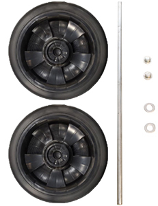 8″ Wheels and Axle Kit for Rubbermaid 9T75 Janitor Cart