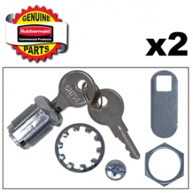 Lock & Keys (2) for Rubbermaid High Security Carts
