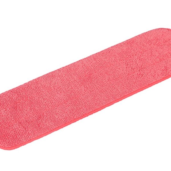 18″ Red Microfiber Flat Wet Mop