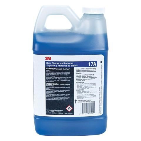 3M Flow Control 17A Glass Cleaner and Protector - 0.5 Gallon Bottle