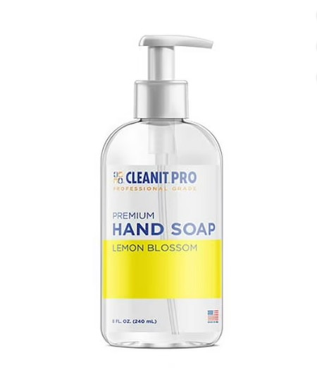 CLEANIT PRO Liquid Hand Soap – Lemon Blossom – 12oz Bottle – 6 Bottles/Case