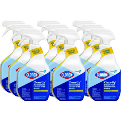 Clorox Clean-Up Disinfectant Cleaner with Bleach – 32oz Bottle – 9 Bottles/Case