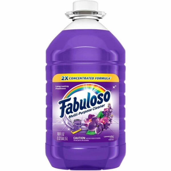 Fabuloso Antibacterial Multi-Purpose Cleaner, Lavender Scent – 169oz Bottle – 3 Bottles/Case