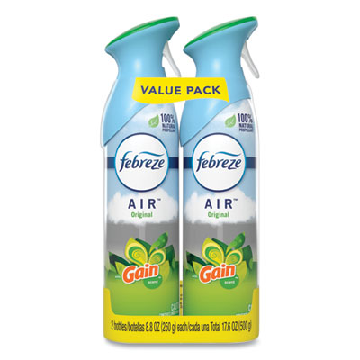 Febreze Gain Original Aerosol Spray – 8.8oz Can – 2 Cans/Pack – 6 Packs/Case