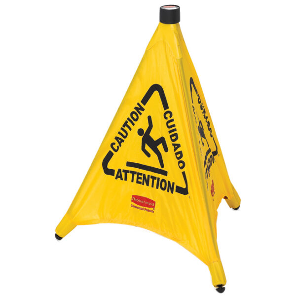 Wet Floor Caution Pop-Up Floor Cone