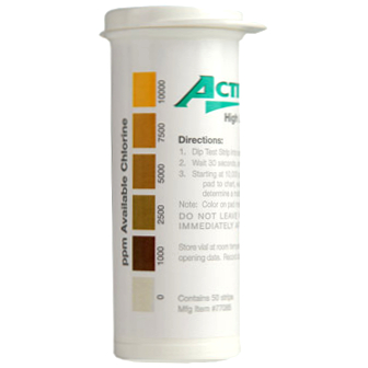 Chlorine Test Strips Vial – 50/Vial