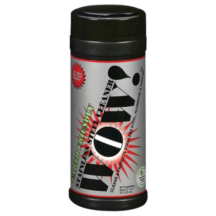 WOW! Stainless Steel Cleaner & Protector Wipes – 30 Wipes/Can – 6 Cans/Case