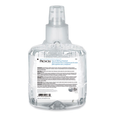 Provon LTX Clear & Mild Foam Soap Refill – 1,200ml/Bottle – 2 Bottles/Case