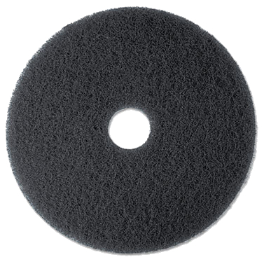 p19black 3M 7200 Black Stripper Floor Pads - 5/Case - Image 1