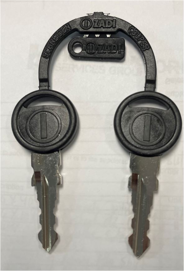 T300KEY Key Set Replacement for Tennant T300 & SS300 - Image 1