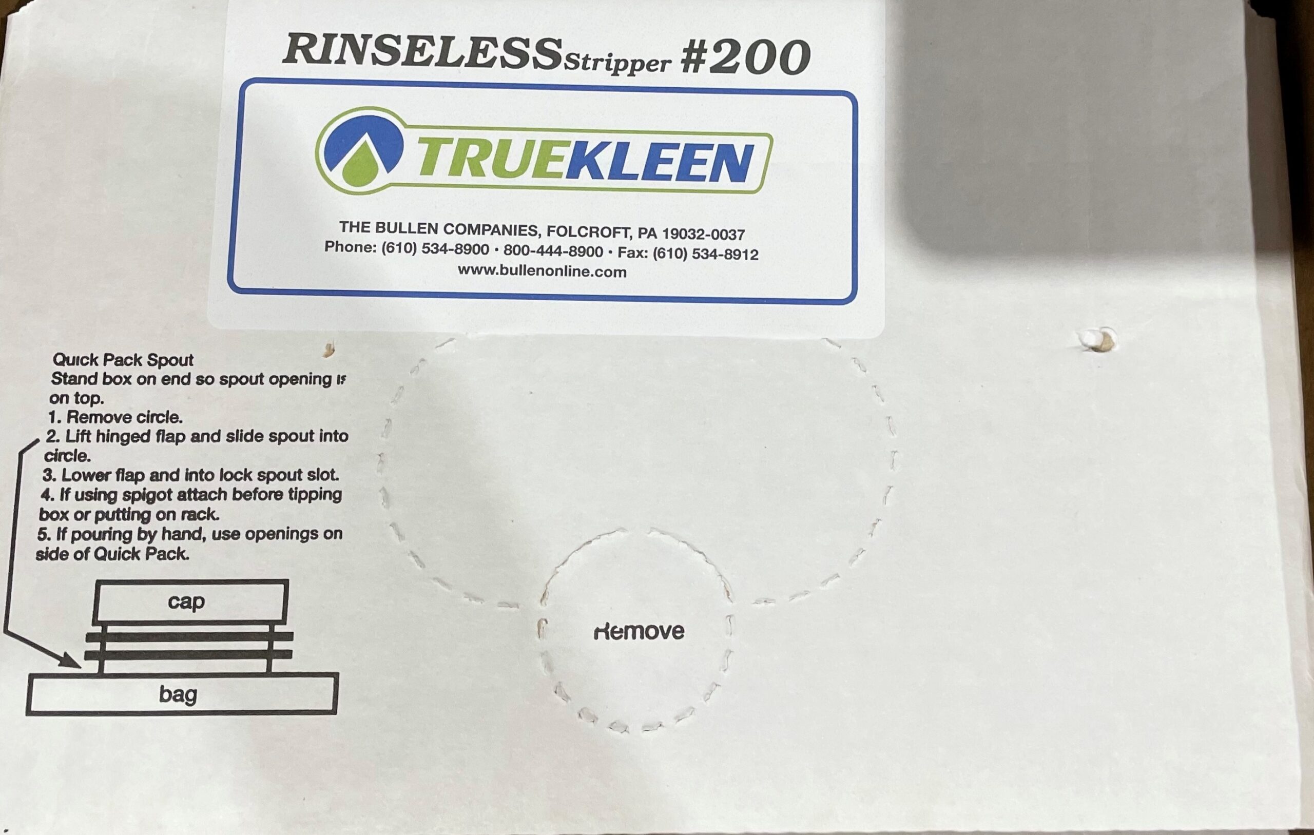 c200 Truekleen Rinseless Stripper - 2.5 Gallon Bib - 2/Case - Image 1